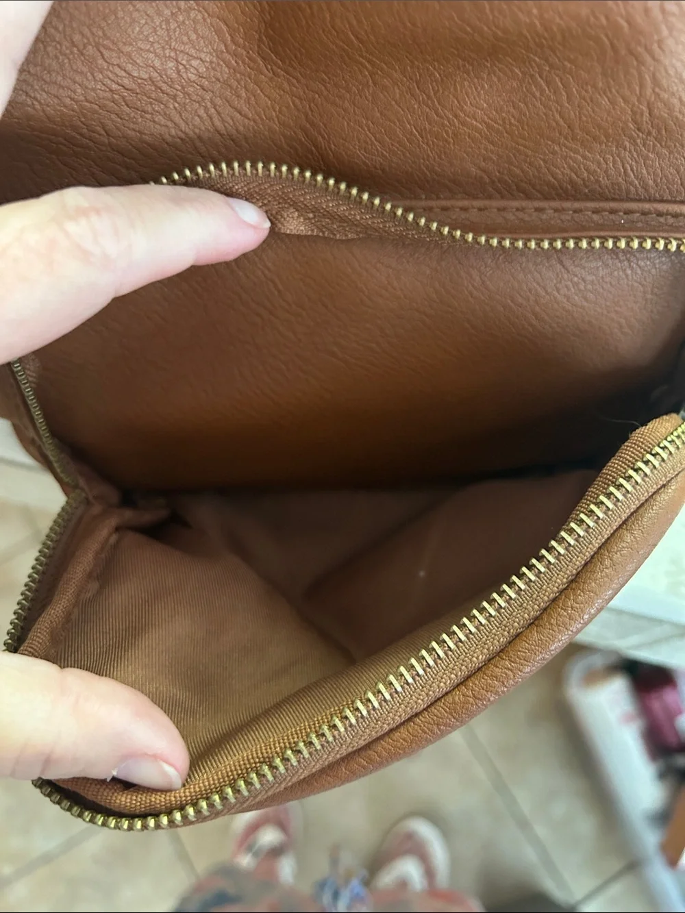 Universal Thread Rust Brown Pebbled Leather Mini Backpack - Picture 2 of 6